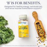 Solaray Vitamine B Complex – acide folique, B6 et B12 pour le quotidien.