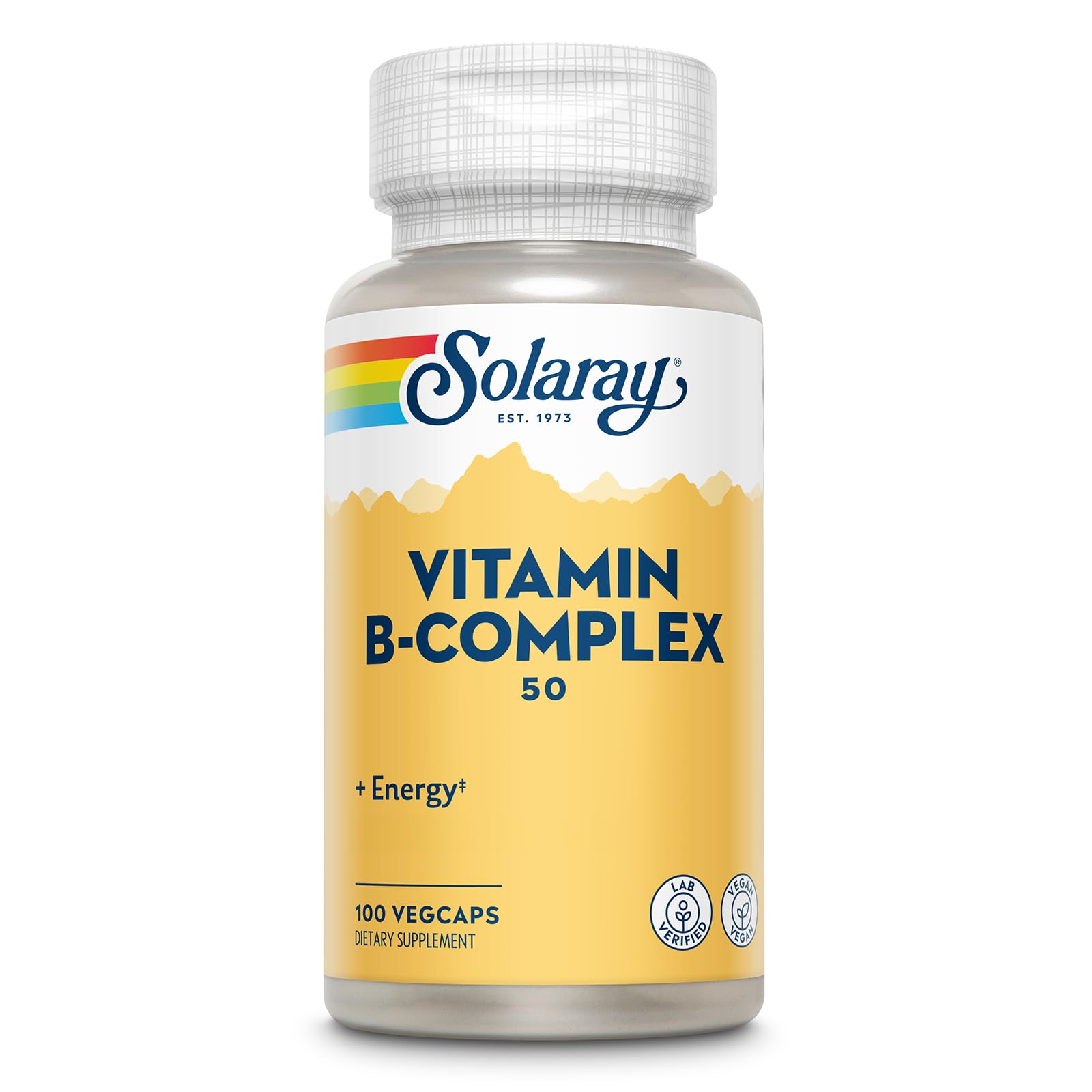 SOLARAY Vitamine B Complex – Bouteille énergie et potentiel maintien du métabolisme