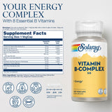 SOLARAY Vitamine B Complex – Tablettes 50 mg pour énergie et fonctionnement