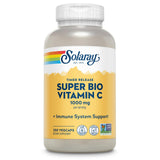 SOLARAY Vitamine C 1000 mg, flacon visible, soutien immunitaire potentiel.
