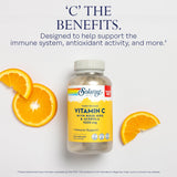 SOLARAY Vitamine C 1000mg libération double, soutien durable.