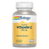 SOLARAY Vitamine C 800 mg — bouteille pratique pour le soutien immunitaire quotidien.