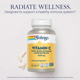 SOLARAY vitamine C avec bioflavonoïdes citrus favorisant l’absorption.