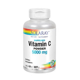 SOLARAY Vitamine C Cristalline 5000 mg — bouteille pour soutien immunitaire quotidien potentiel.
