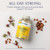 SOLARAY étiquette vitamine C cynorrhodon Acerola, pour un usage pratique et clair.