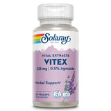 SOLARAY Vitex gélules dans une bouteille, usage quotidien potentiel.