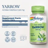 SOLARAY Achillée Yarrow 320 mg – capsules véganes, usage simple et pratique.