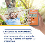 Écran LCD clair du Solarmeter 6.4 pour lire rapidement les valeurs.