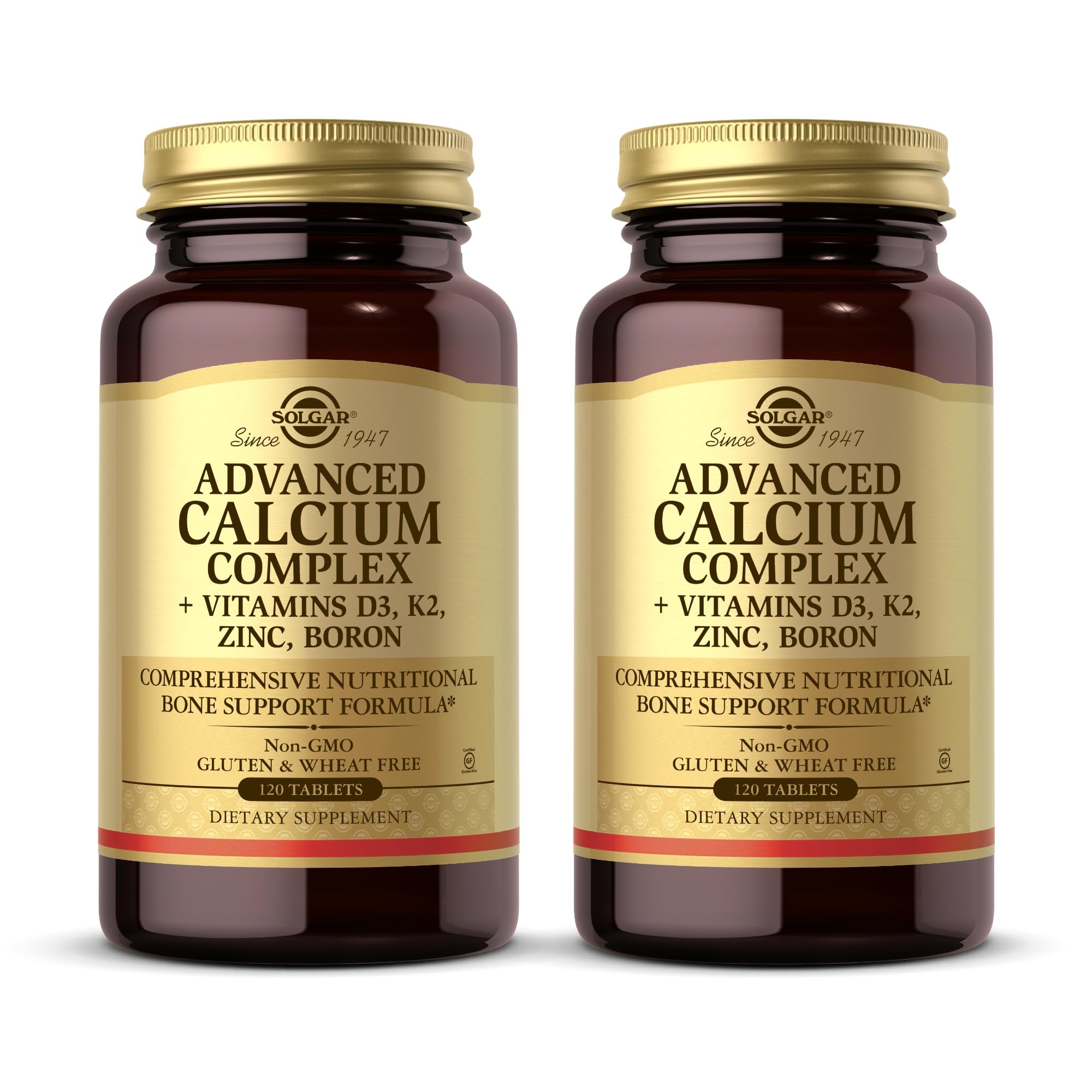 Solgar Advanced Calcium Complex – bouteille, soutien potentiel des os au quotidien.