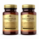 Solgar B-Complex 50 – bouteille et capsules, énergie potentielle pour le quotidien