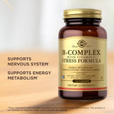 Solgar B-Complex C Stress Formula – routine matinale facile à intégrer.