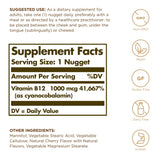 Solgar B12 Sublingual 1000 µg, pack deux: solution vegan et non-OGM pour vos moments clés.