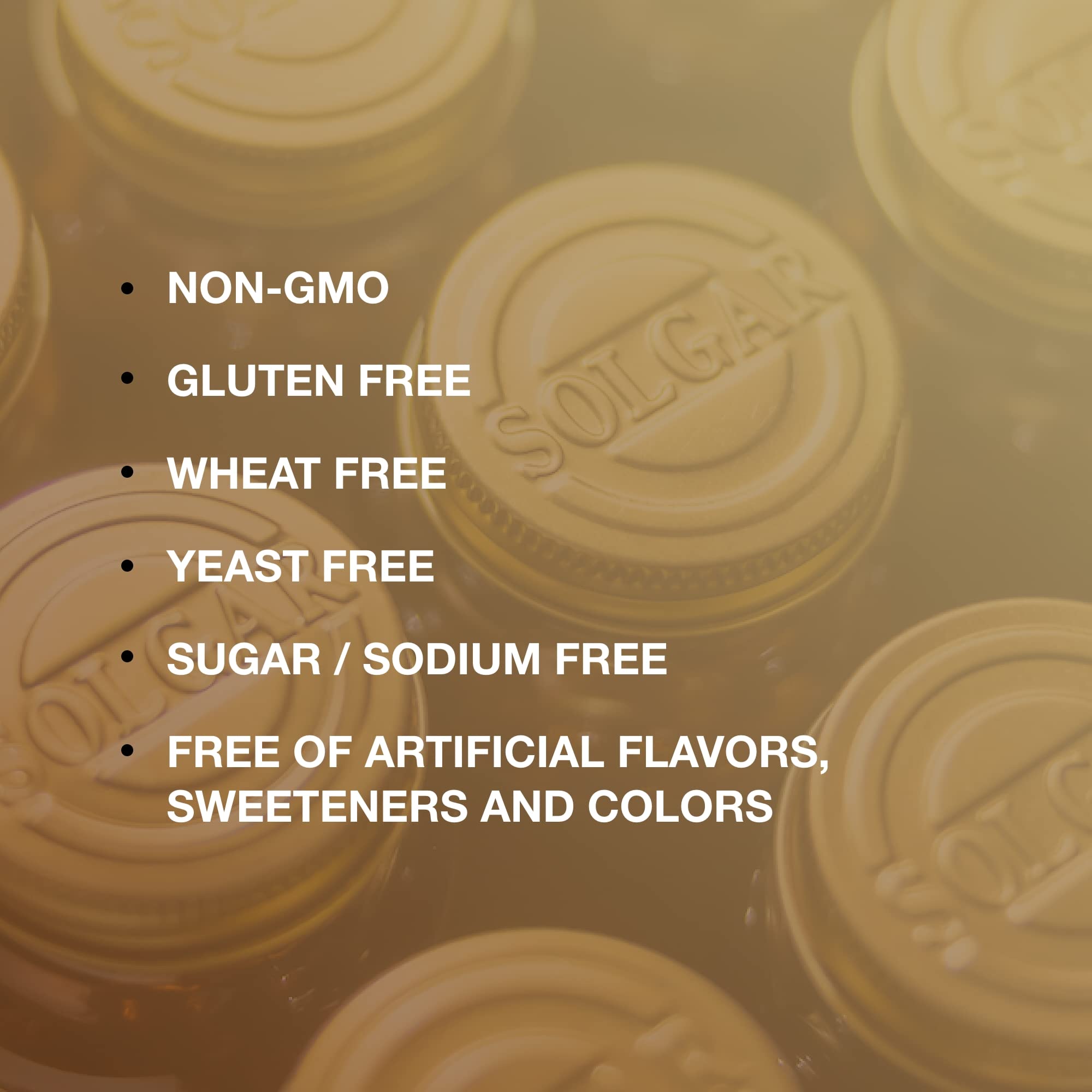 Solgar Biotine 10000 mcg - boîte sans gluten et sans lactose pour shopping sûr.