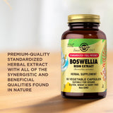 Solgar Boswellia Extrait de Résine — dose journalière recommandée en gélules.