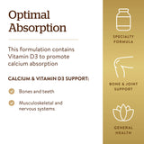 Solgar Calcium Citrate D3 – prise quotidienne, comprimé prêt à être avalé