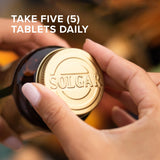 Tablettes Solgar Calcium Magnesium Citrate : forme citrate hautement absorbable.