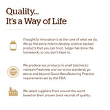 Solgar Calcium Magnesium Zinc, formule non-gmo et végan pour les besoins quotidiens.