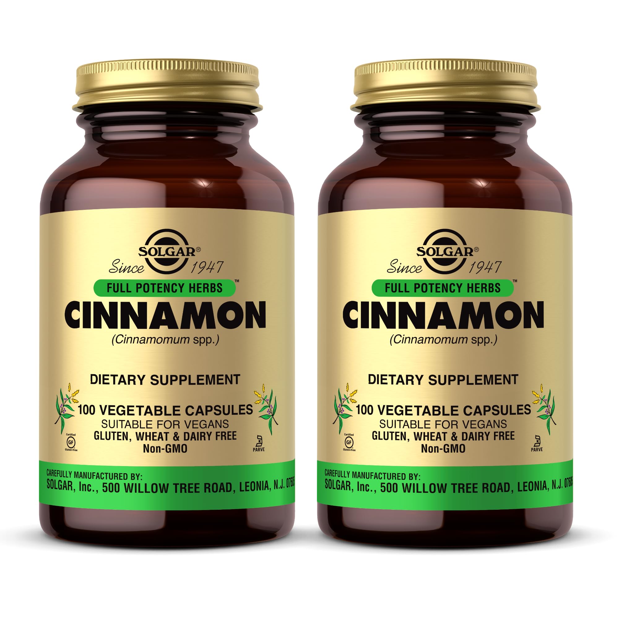 Solgar Cannelle : bouteille de capsules, routine végétale quotidienne.