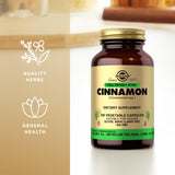 Solgar Cannelle : capsules prêtes à être ajoutées à une boisson chaude.