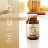 Prise quotidienne avec Solgar Chromium Picolinate par jour, simple et pratique.