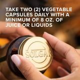 Solgar coques psyllium, capsules faciles à avaler pour routine simple.