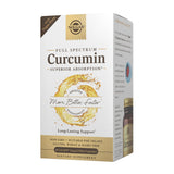 Solgar Curcumine Spectre Complet — bouteille avec étiquette, absorption rapide possible.