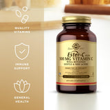 Solgar Ester-C Plus 500 mg — étiquette et emballage du calcium ascorbate