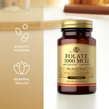 Solgar Folate Metafolin – capsules, formulation vegan et sans allergènes majeurs.