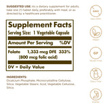 Solgar Folate – tablettes véganes faciles à avaler dans la routine.