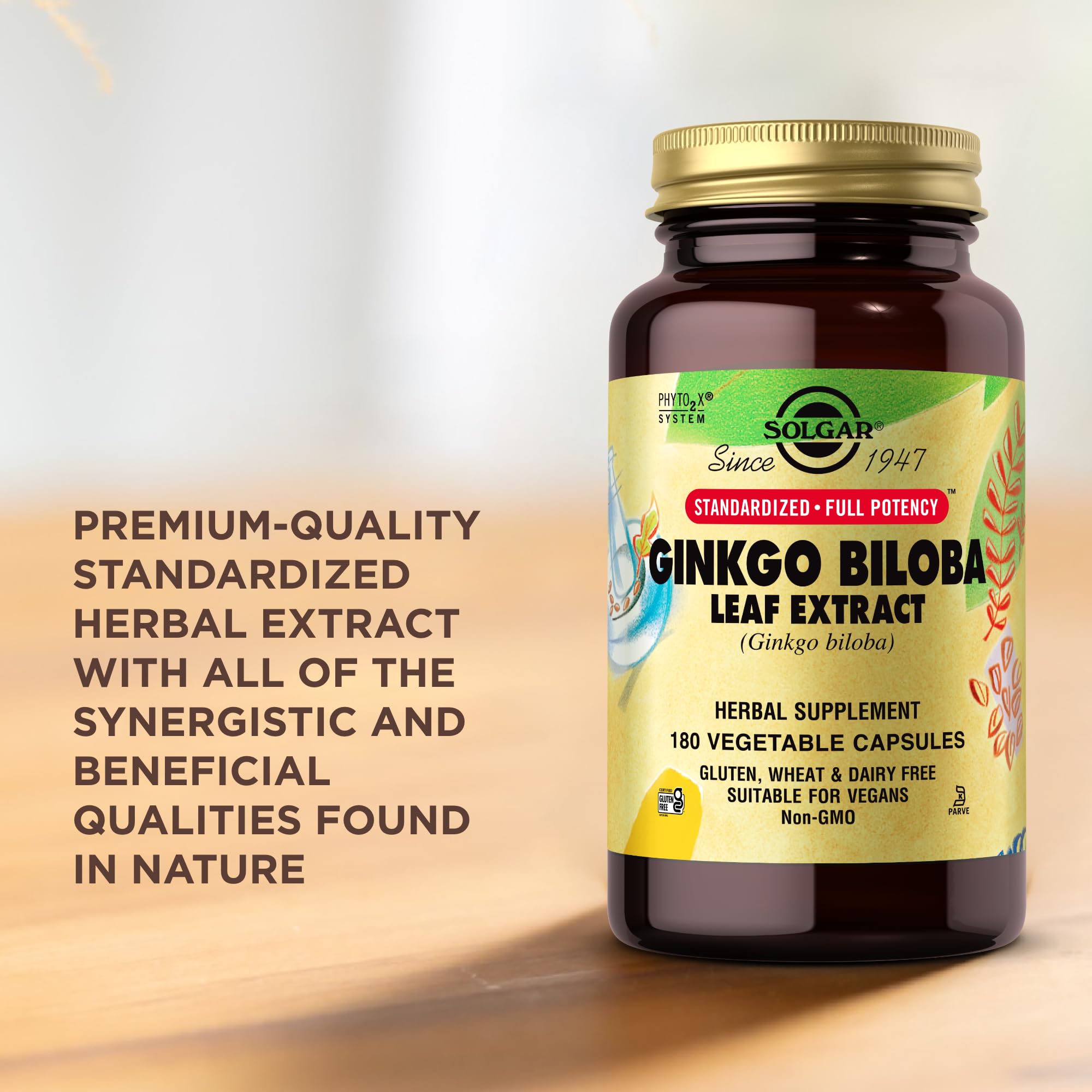 Solgar Ginkgo Biloba dosage-conseil facilite planification de la prise.