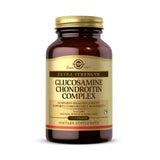Solgar Glucosamine-Chondroïtine Complexe, bouteille et comprimés, soutiennent potentiellement les articulations.
