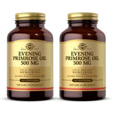 Solgar Huile d'Onagre 500 mg, capsule molle dans une bouteille, pratique pour la routine peau.