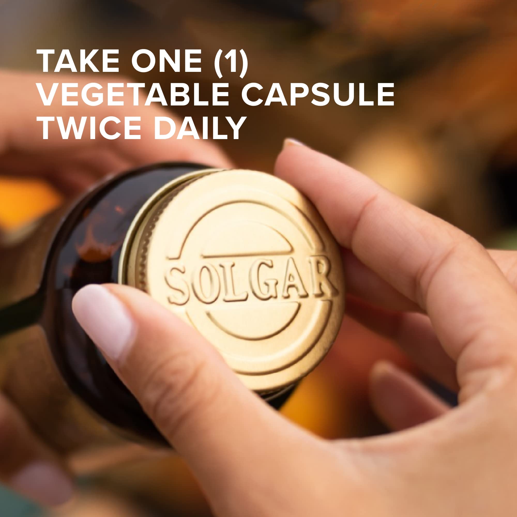 Étiquette Solgar L-Theanine, emballage clair, sans gluten et sans OGM.