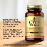 Solgar Lutein 40 mg, usage quotidien, intégration facile à votre routine santé