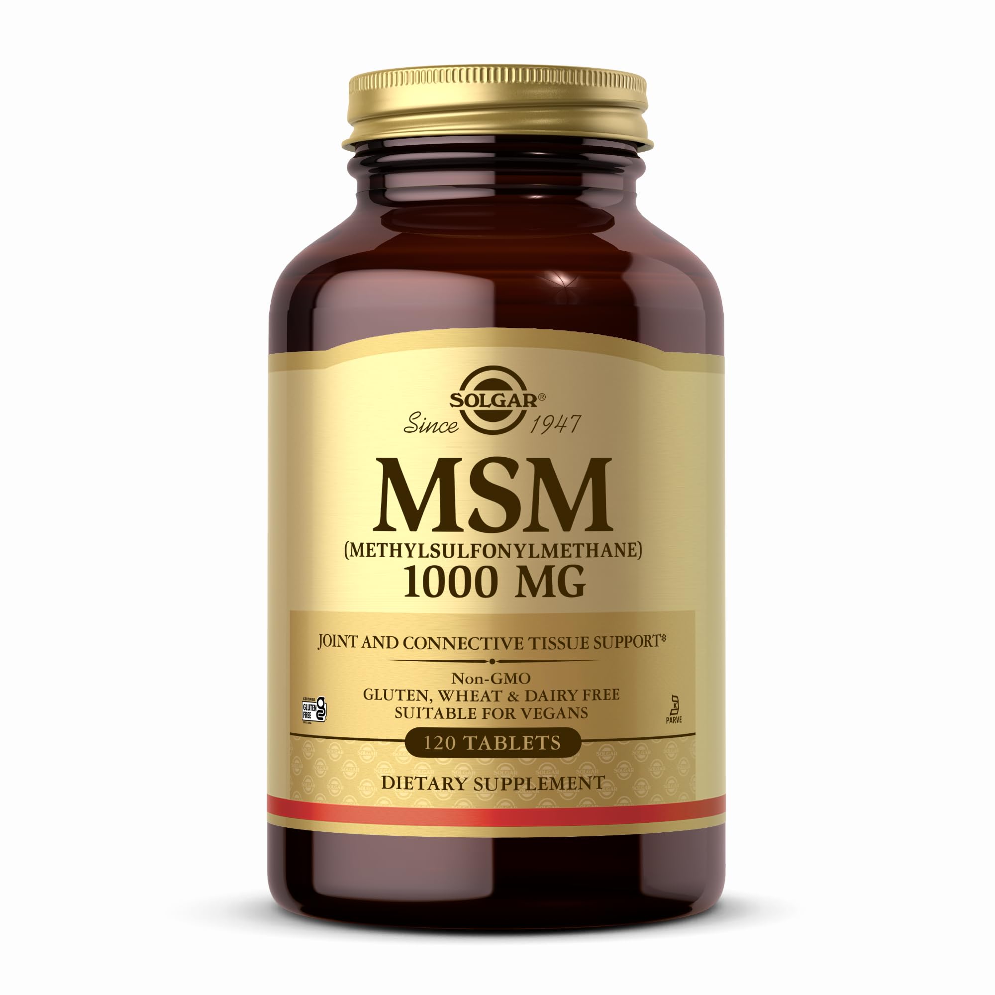 Solgar Msm 1000 mg bouteille – format pratique pour l’intégration quotidienne.