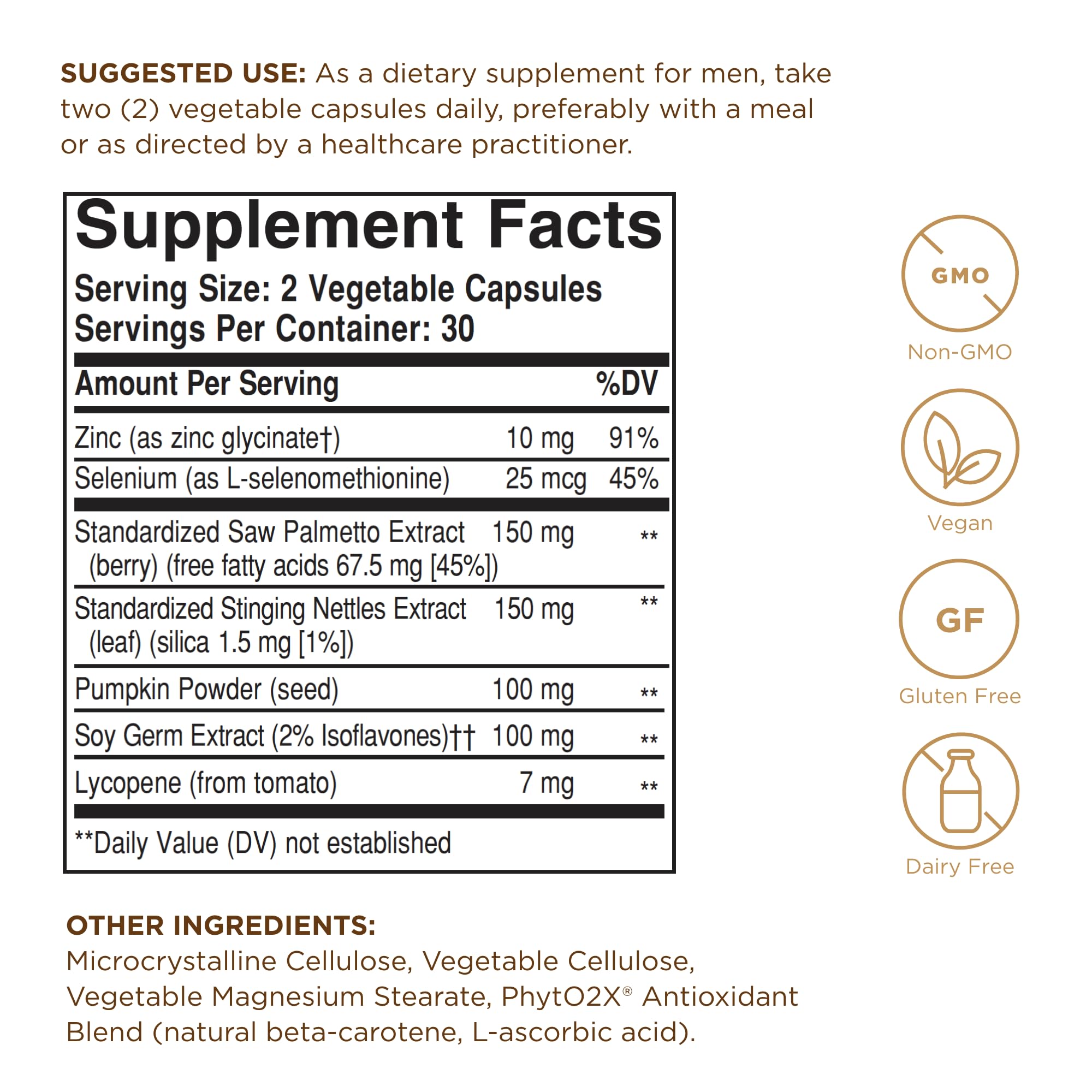 Solgar Prostate Support capsules — utilisation quotidienne possible