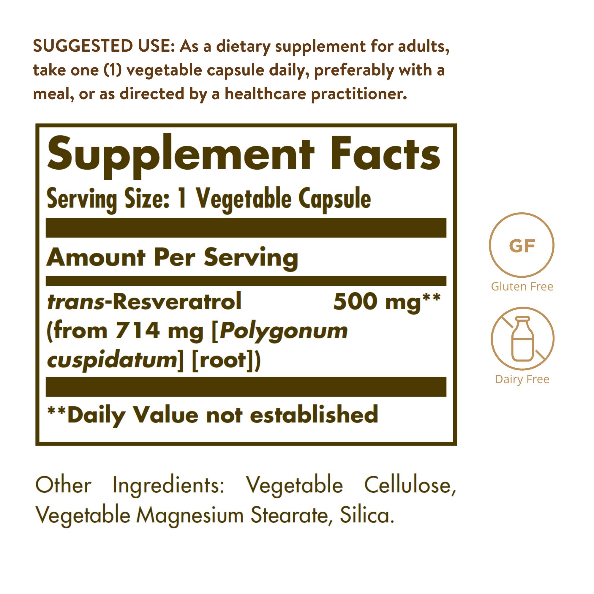Solgar Resveratrol : étui et emballage élégant facilitant l'achat et le rangement.