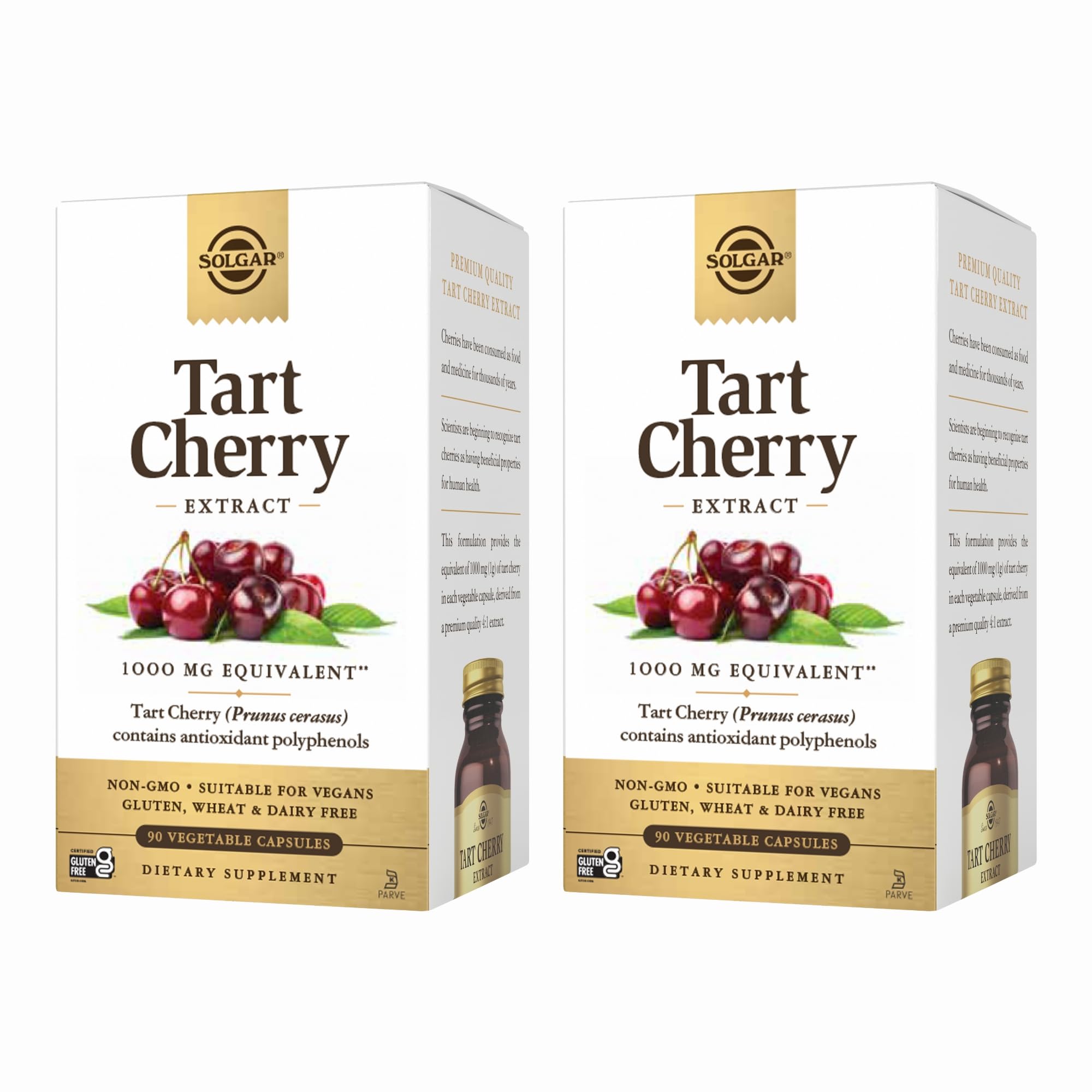 Solgar Tart Cherry 1000 mg: gélules antioxydantes pratiques au quotidien.