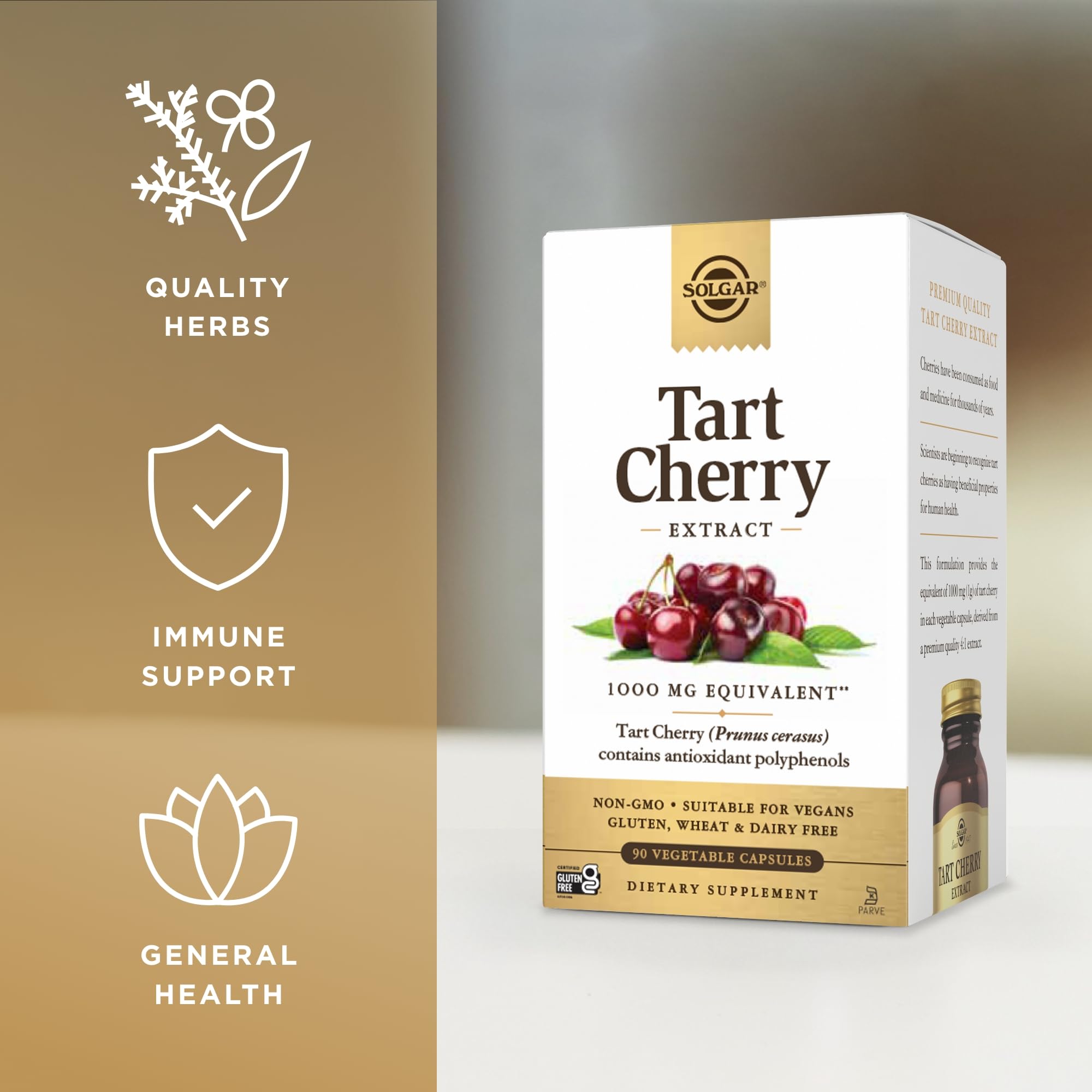 Pack double Solgar Tart Cherry: 180 portions pour plusieurs semaines.