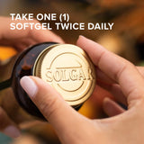 Solgar Tonalin CLA 1300 mg - étiquette indiquant sans gluten et sans produits laitiers