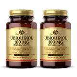 Solgar Ubiquinol 100 mg – capsules molles dans une bouteille, potentiel antioxydant.