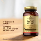 Solgar CoQ-10 Vegan: capsules végétales adaptées au régime végétarien.