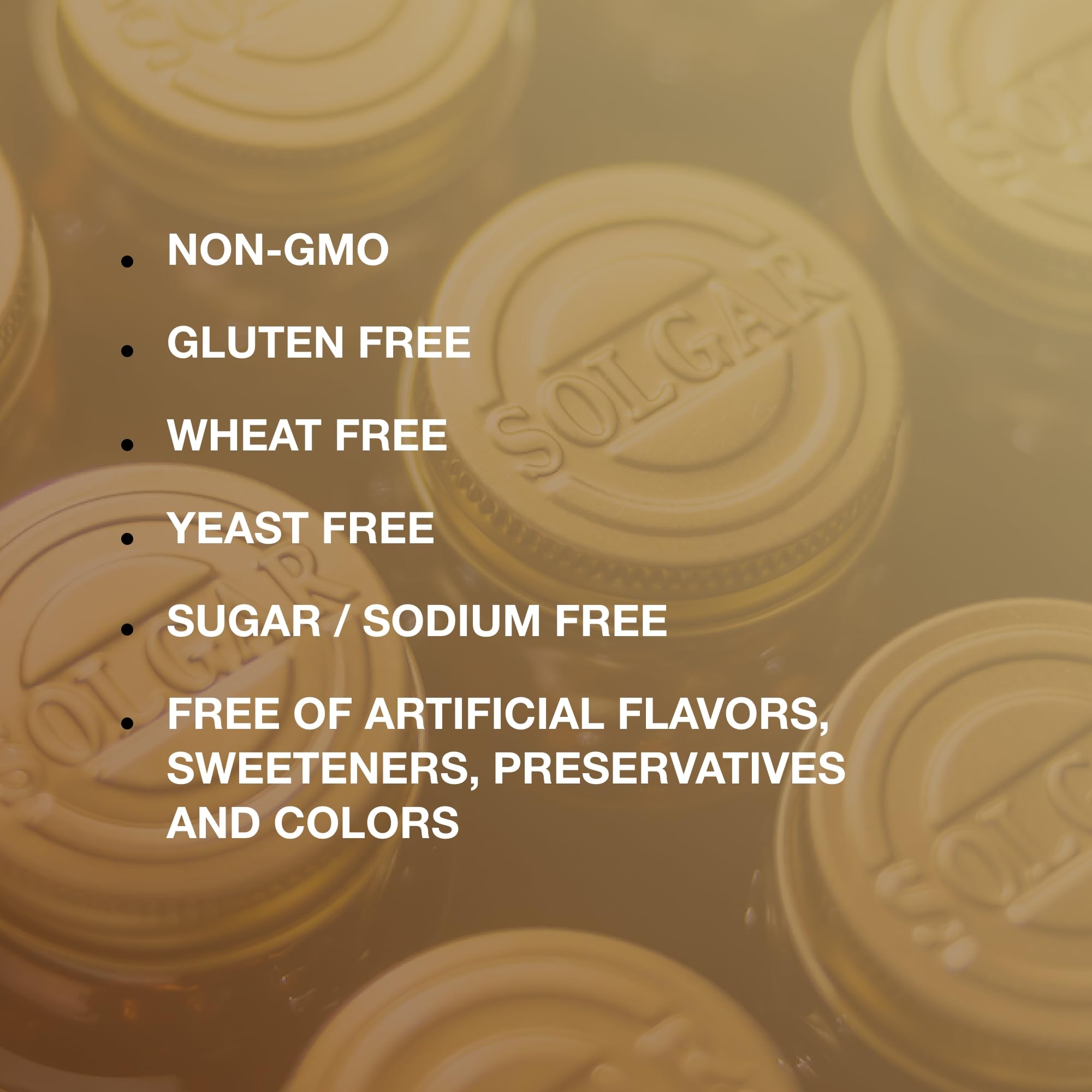 Solgar Vitamine C 1000 mg certifications végane et casher sur l’emballage