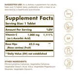 Solgar Vitamine C 1000 mg comprimés végane sans gluten, format pratique