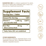 Solgar vitamine C 1500 mg — étiquette visible et informations claires