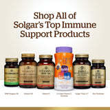 Solgar vitamine C 500 mg avec cynorrhodon, étiquette claire et lisible.
