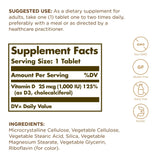 Solgar Vitamine D3, tablettes faciles à prendre pour l’apport quotidien.