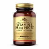 Solgar Vitamine E 268 mg – Bouteille softgels, soutien antioxydant quotidien.
