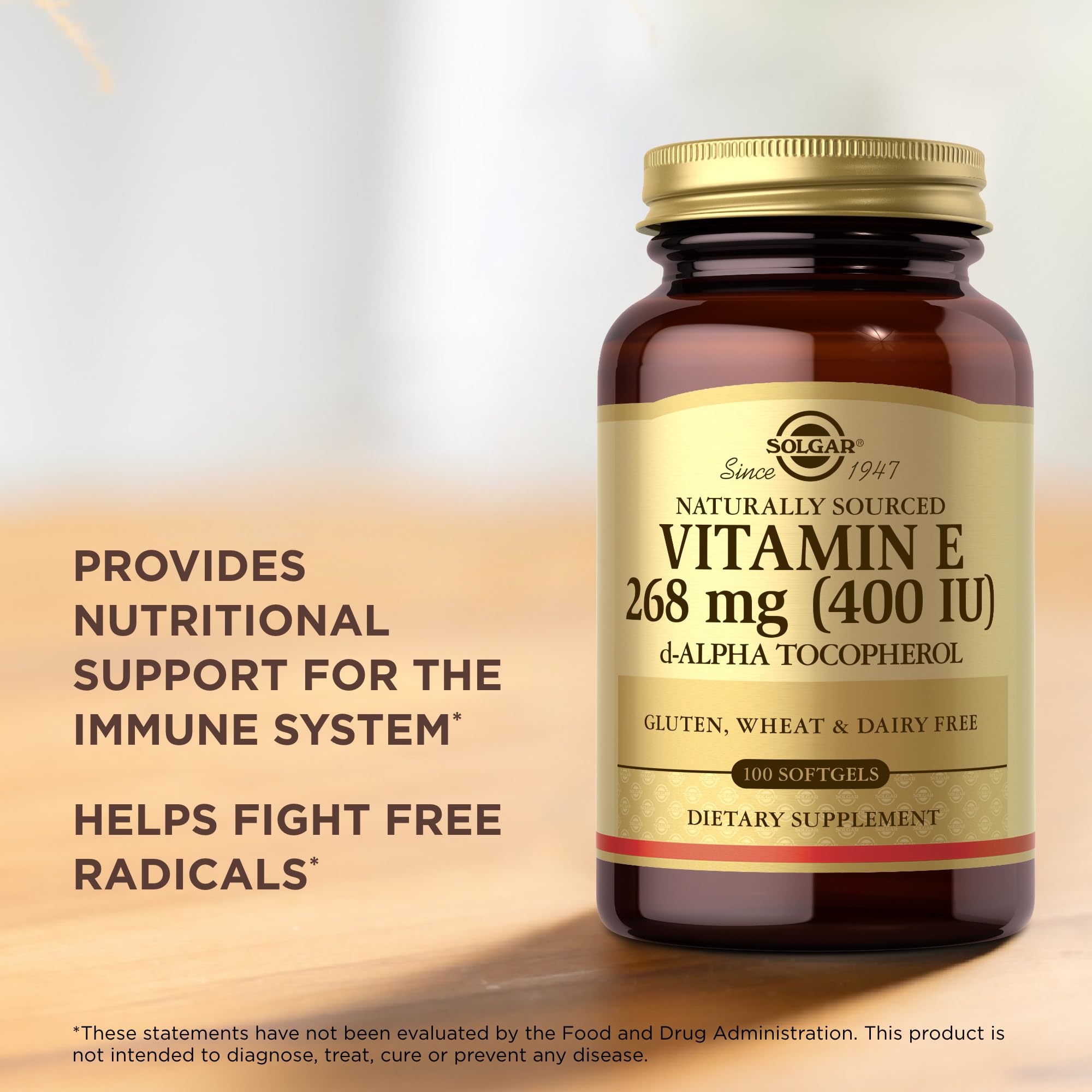Solgar Vitamine E 268 mg – Formulation alpha-tocopherol facile a digerer.