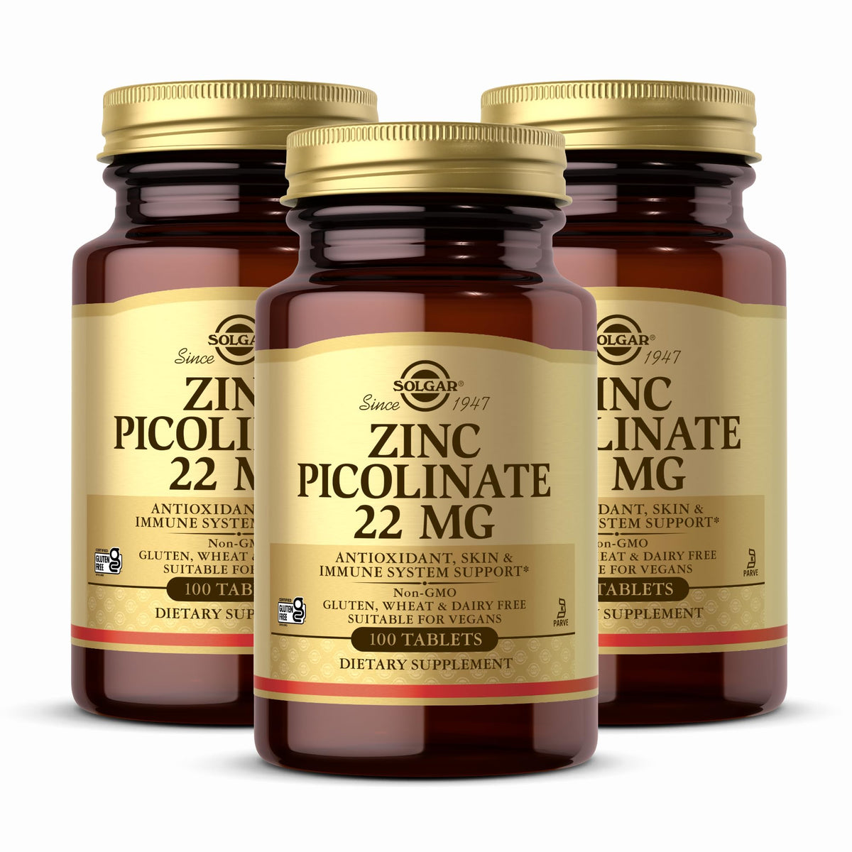Solgar Zinc Picolinate bouteille, prise quotidienne pratique